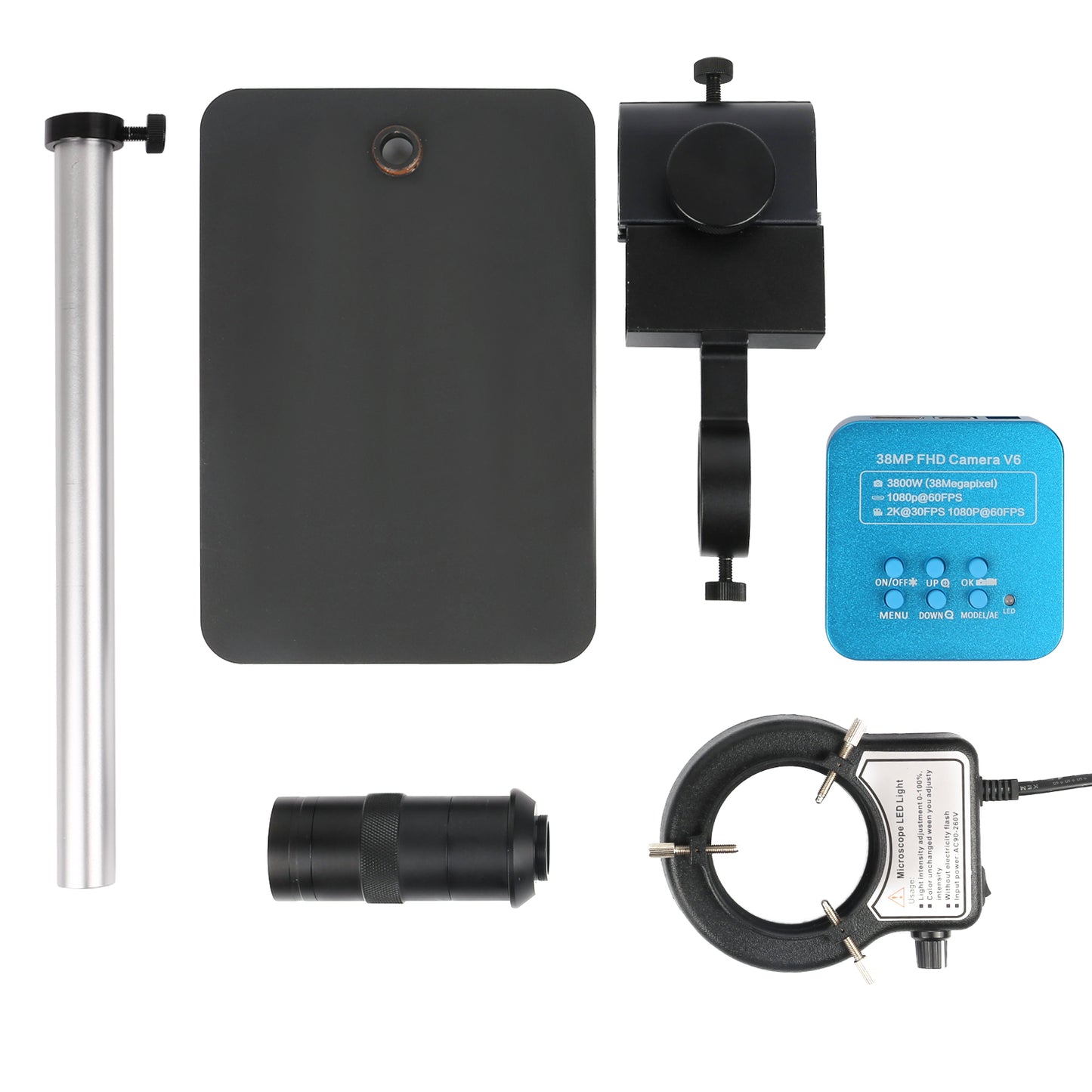 SM130X-XHU4008 Digital Microscope, 4K 48MP, HDMI USB TF, Remote Control for Maintenance & Lab Use