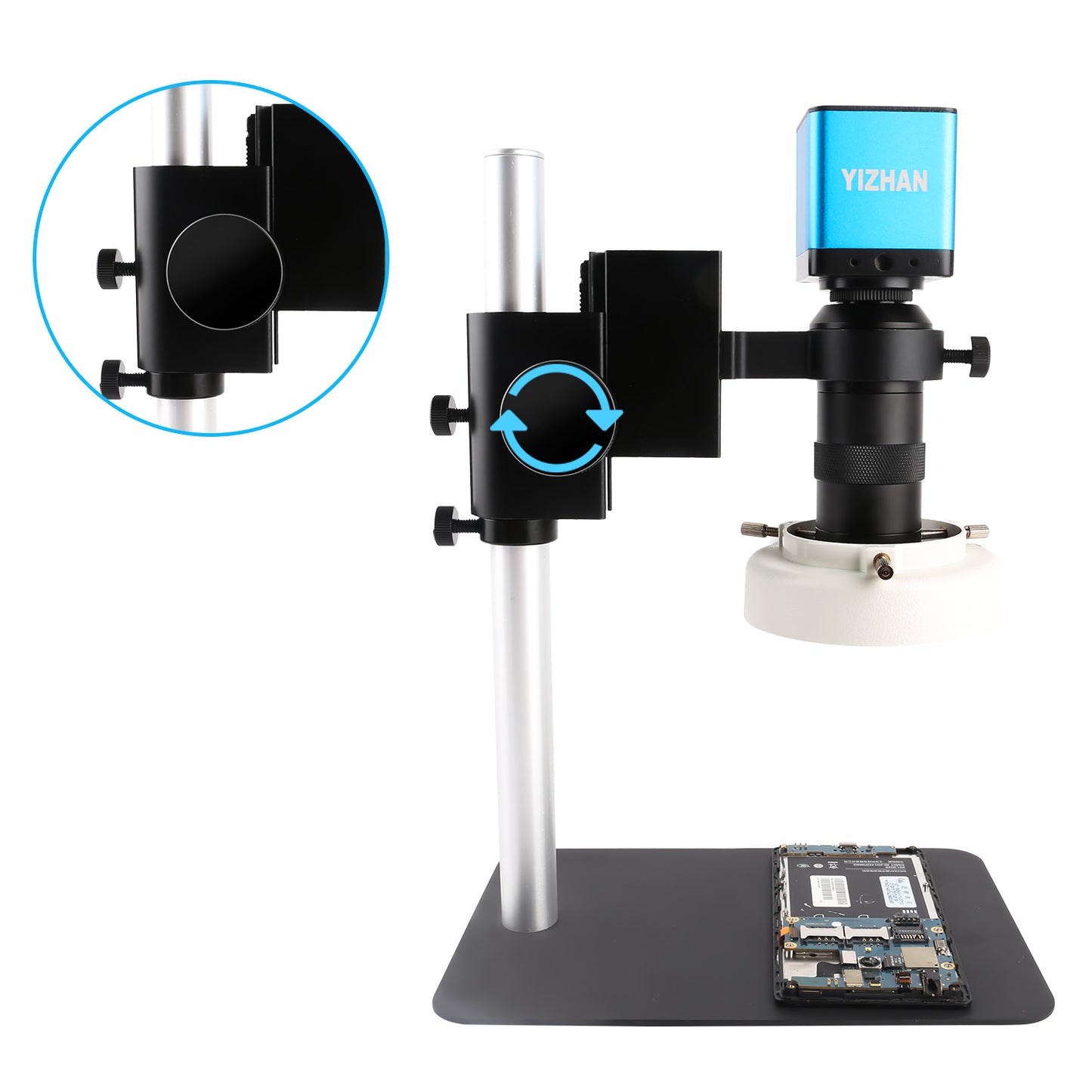 SM130X-XV1001 130X Zoom Microscope 13MP Camera & LED Light for Maintenance & Lab Use