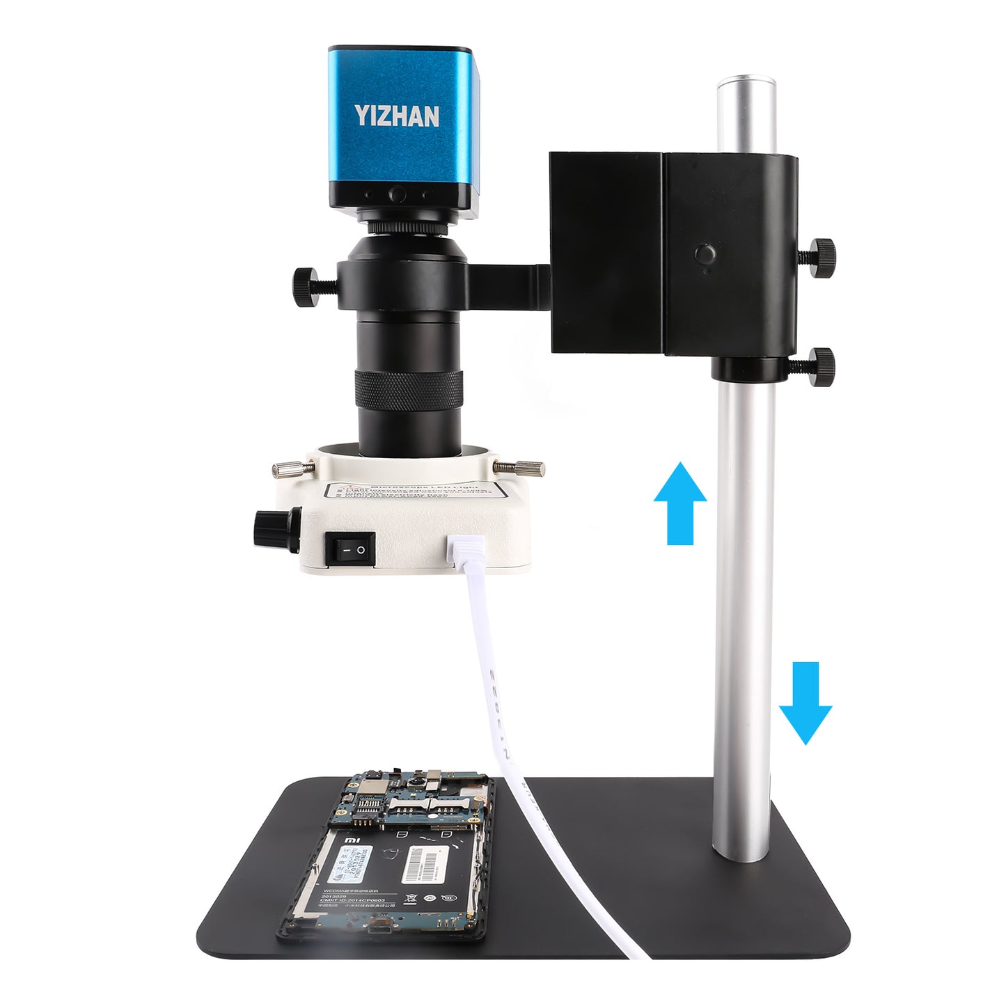 SM130X-XV1001 130X Zoom Microscope 13MP Camera & LED Light for Maintenance & Lab Use