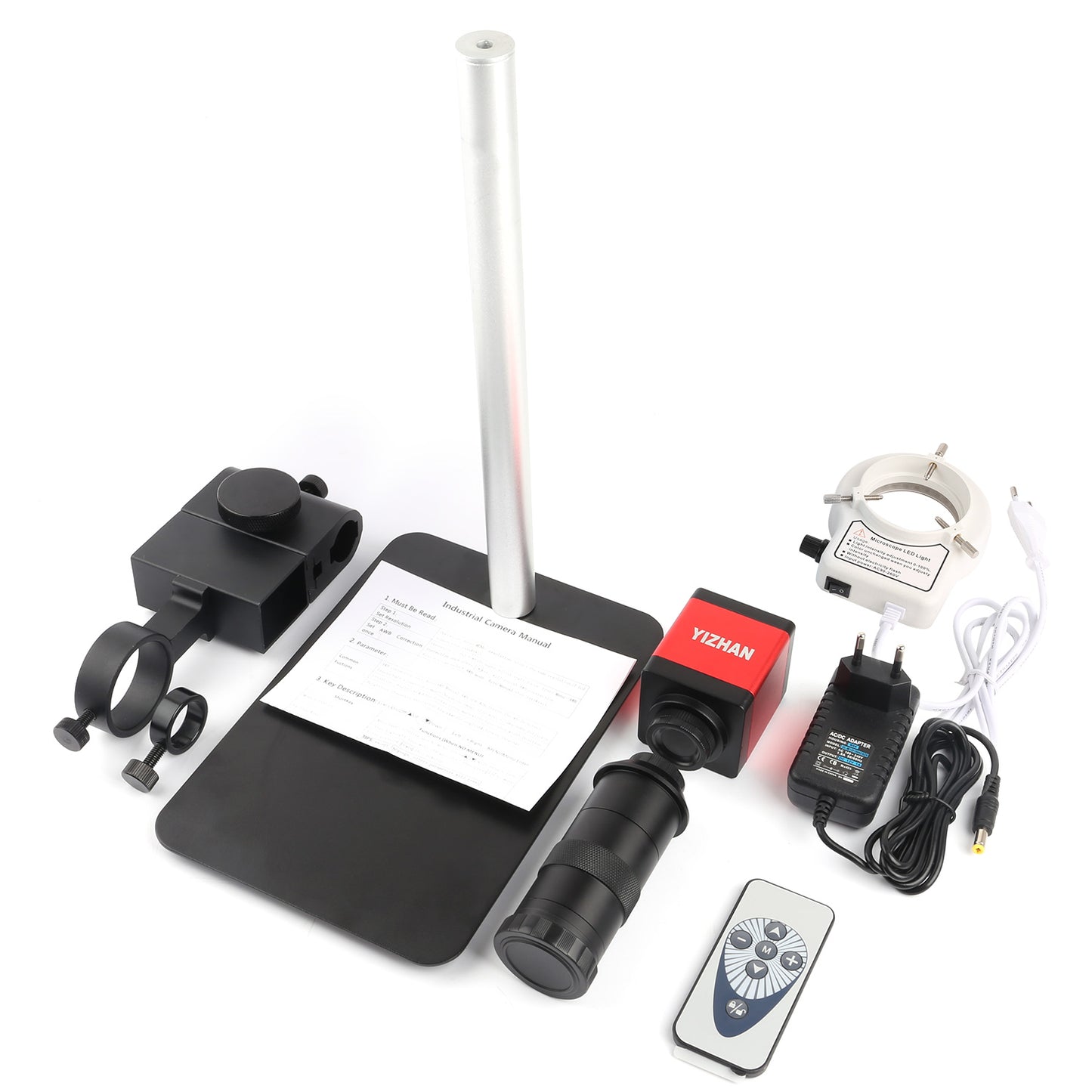 SM130X-XVH2003 Monocular Microscope, 130X Zoom, 13MP Camera, VGA/HDMI for Maintenance & Industrial Inspection
