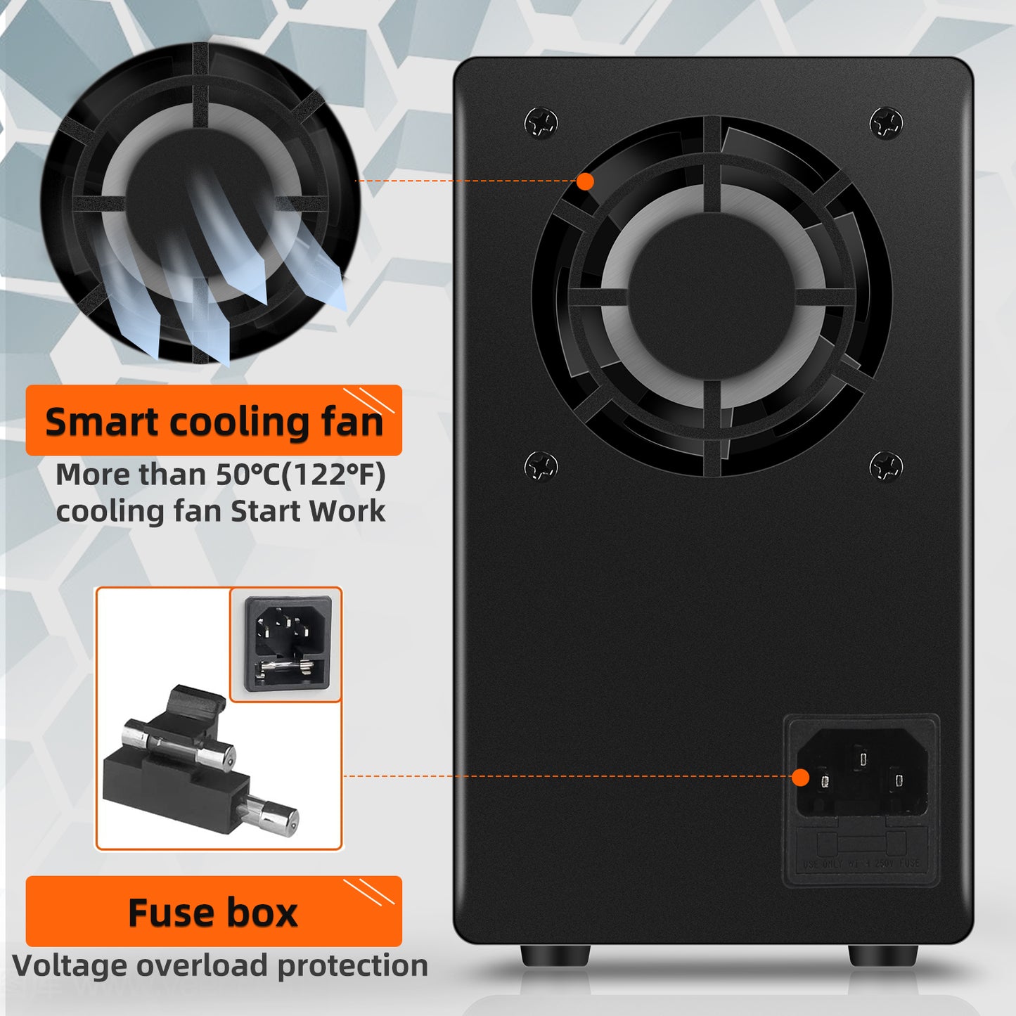 KUAIQU SPPS-C3010 Industrial control 30V 10A DC Power Supply Power & on/off button Black Portable device power supply