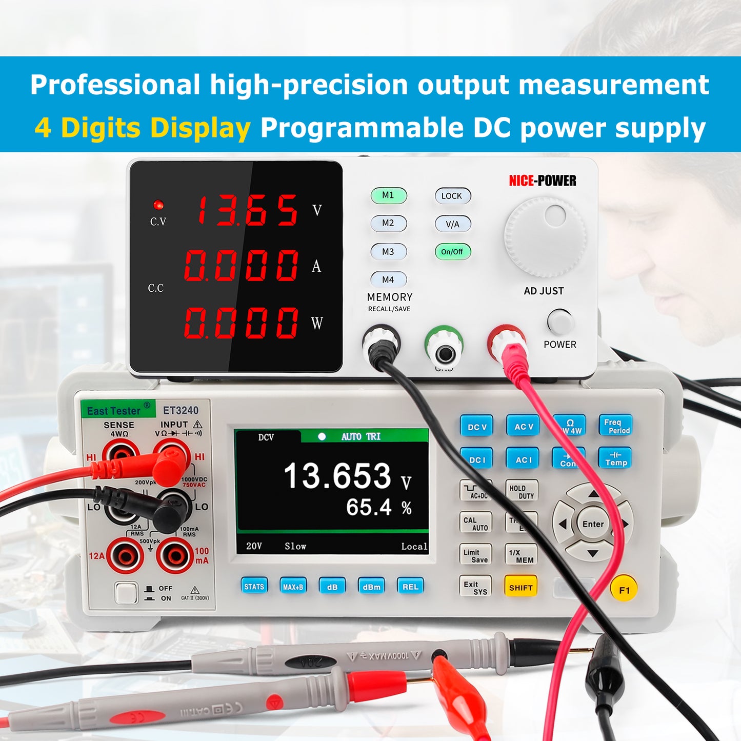 Experimental power supply NICE-POWER SPPS-S305 White 30V 5A memory DC Power Supply Debug small power generation systems