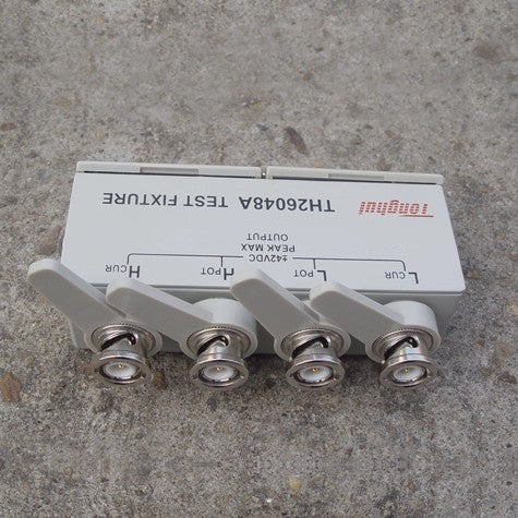 Tonghui Test Fixture TH26048A TH26001A DC ±42V LCR Bridge Accessory 10kHz 13MHz 4 - terminal BNC for Component Quality Control