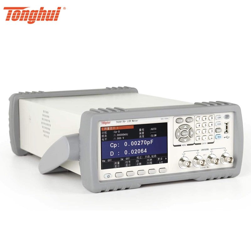 Tonghui TH2817B+ TH2817C+ LCR digital bridge tester Measurement Tool 50Hz-100kHz 10Ω/100Ω USB Storage