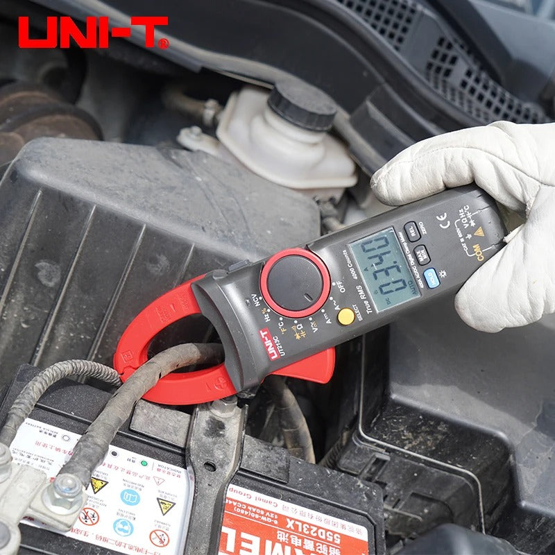 UNI-T UT213B Digital Clamp Meter, 400A AC, True RMS, CAT III 600V, 3999 Counts, Temperature, NCV, Auto Range