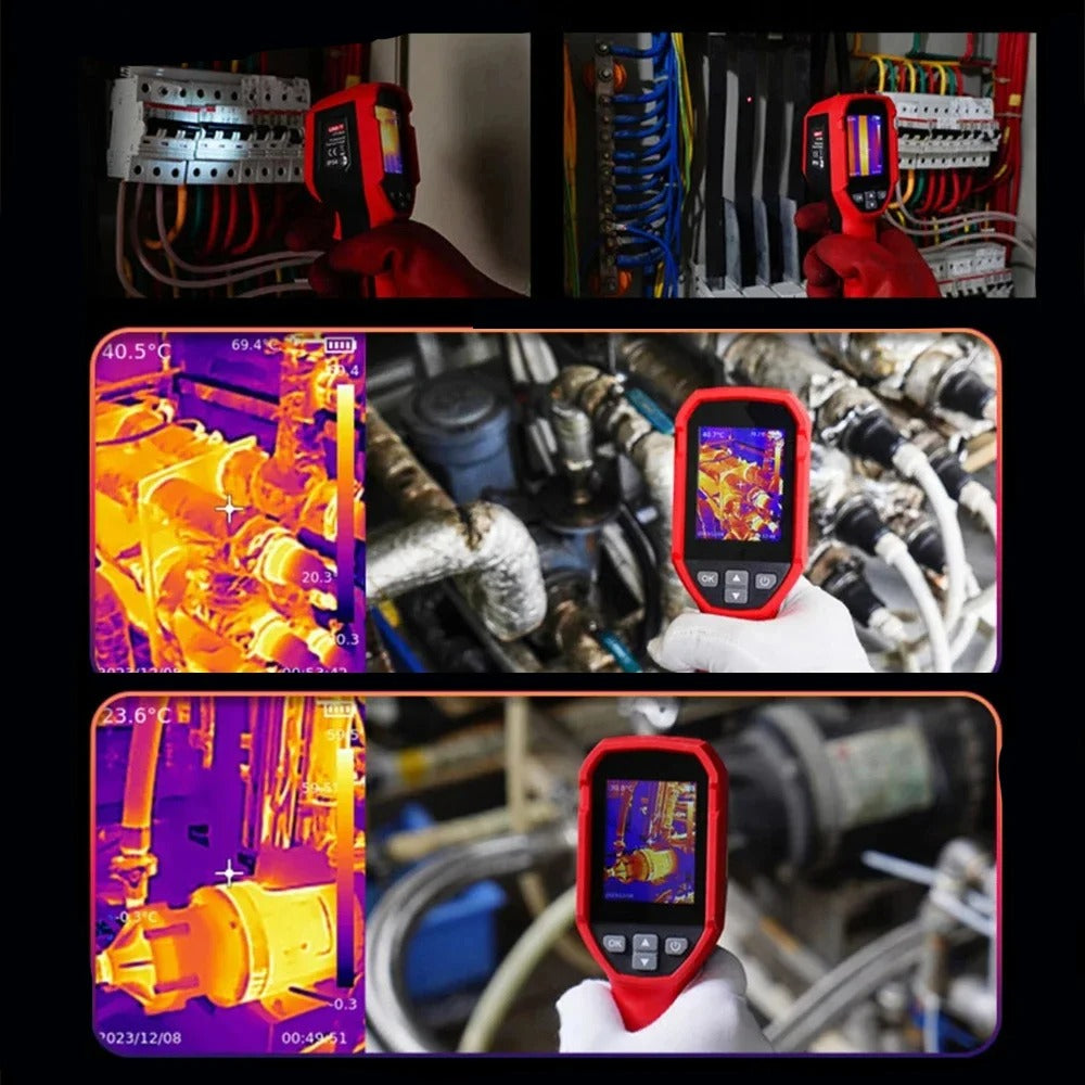UNI-T UTi160S Thermal Camera, 160x120 IR Resolution, 320x240 Super Resolution, -20℃~550℃, IP54 Waterproof, 32GB Storage, Type-C Charging