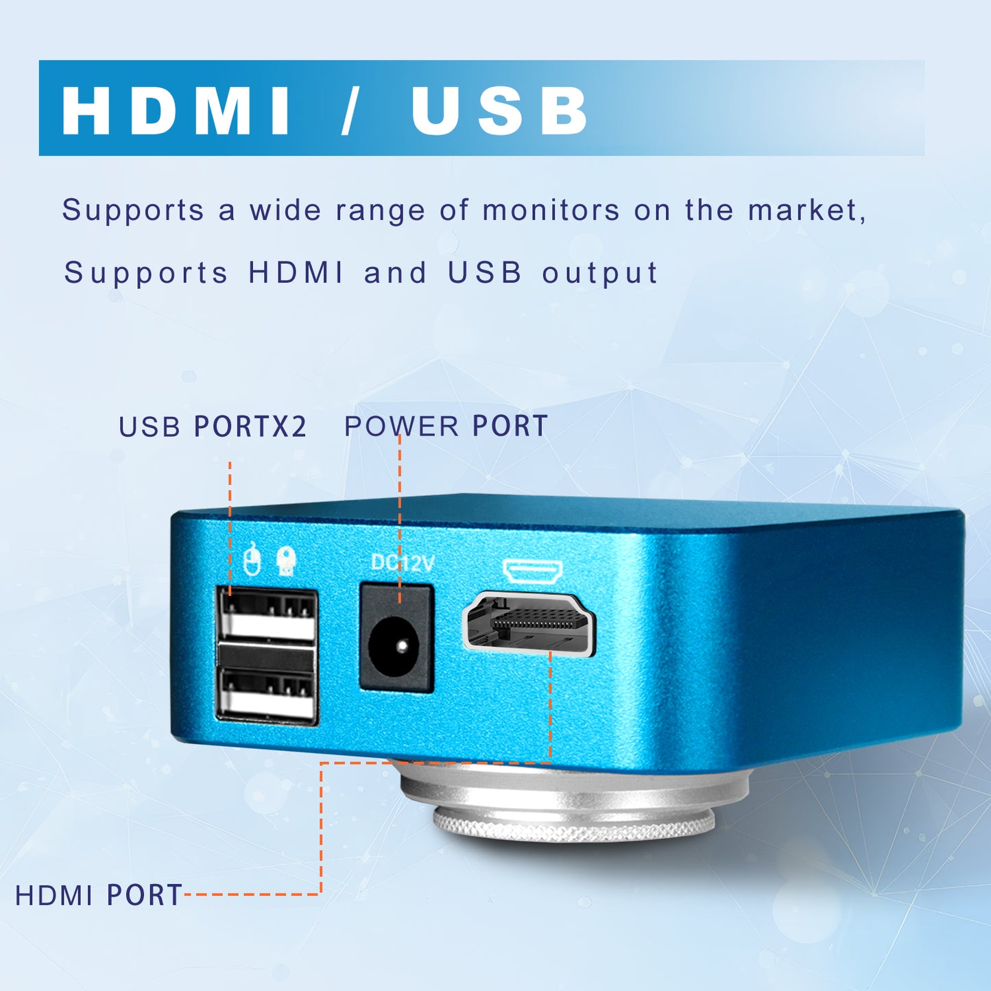 Industrial Measurement camera XH3007 with measuring software mouse operation HDMI port & USB port × 2