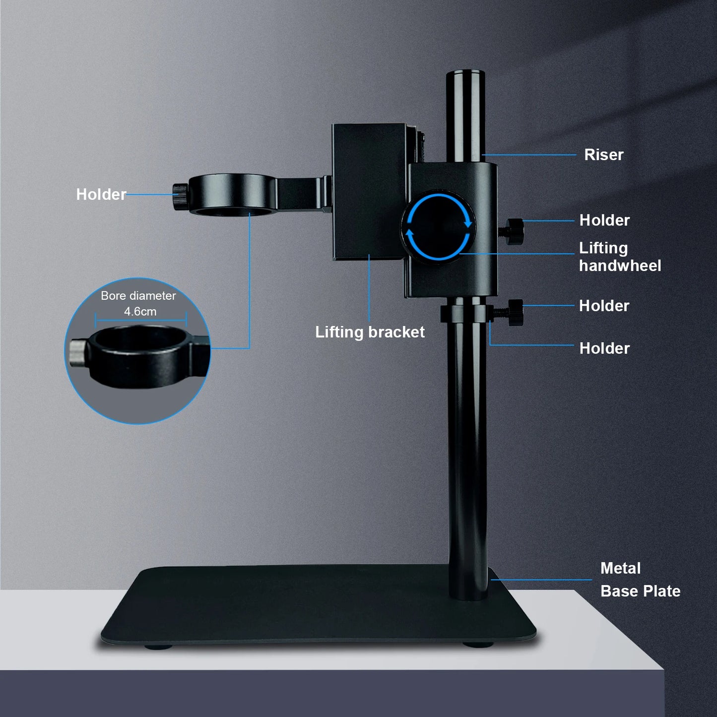 YIZHAN 48MP Digital Microscope 4K Video Recording USB HDMI Industrial Microscope Camera 130X C-mount Lens Soldering Repair