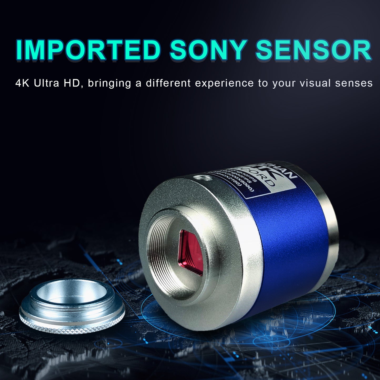 Microscope camera XHU4003 4K record 110V/220V 1080P 60FPS with USB|control by buttons or remote control