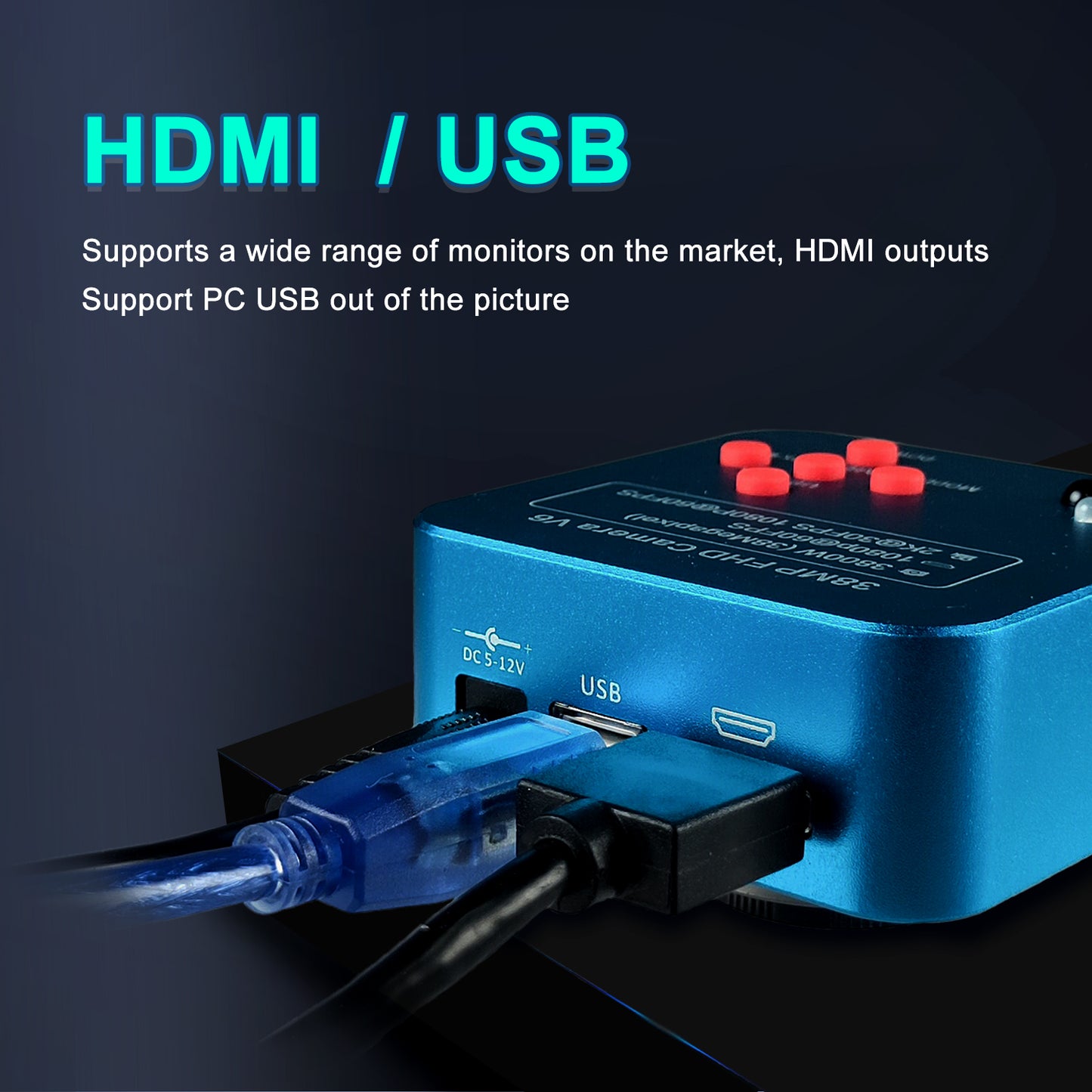 Measuring industrial 4k high-definition microscope XHU4005, mobile phone maintenance mirror