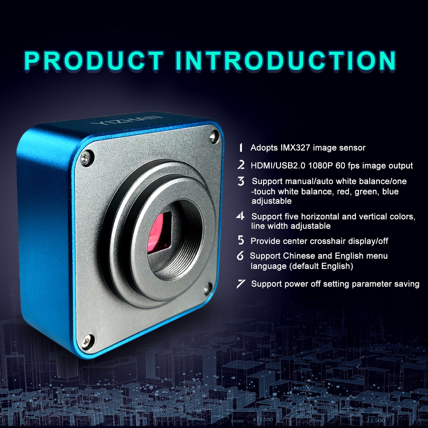 Measuring industrial 4k high-definition microscope XHU4005, mobile phone maintenance mirror