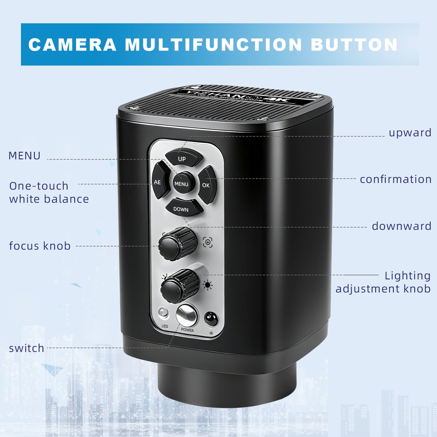 High definition HDMI industrial camera XHU6001, 4K camera, mobile phone maintenance, live streaming, magnifying glass all-in-one machine