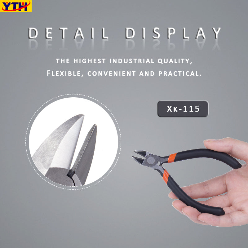 YTH Pliers XK-115 115mm Wishful Clamp Side Cutting Nippers Precision Diagonal Pliers for Jewelry & Electronics