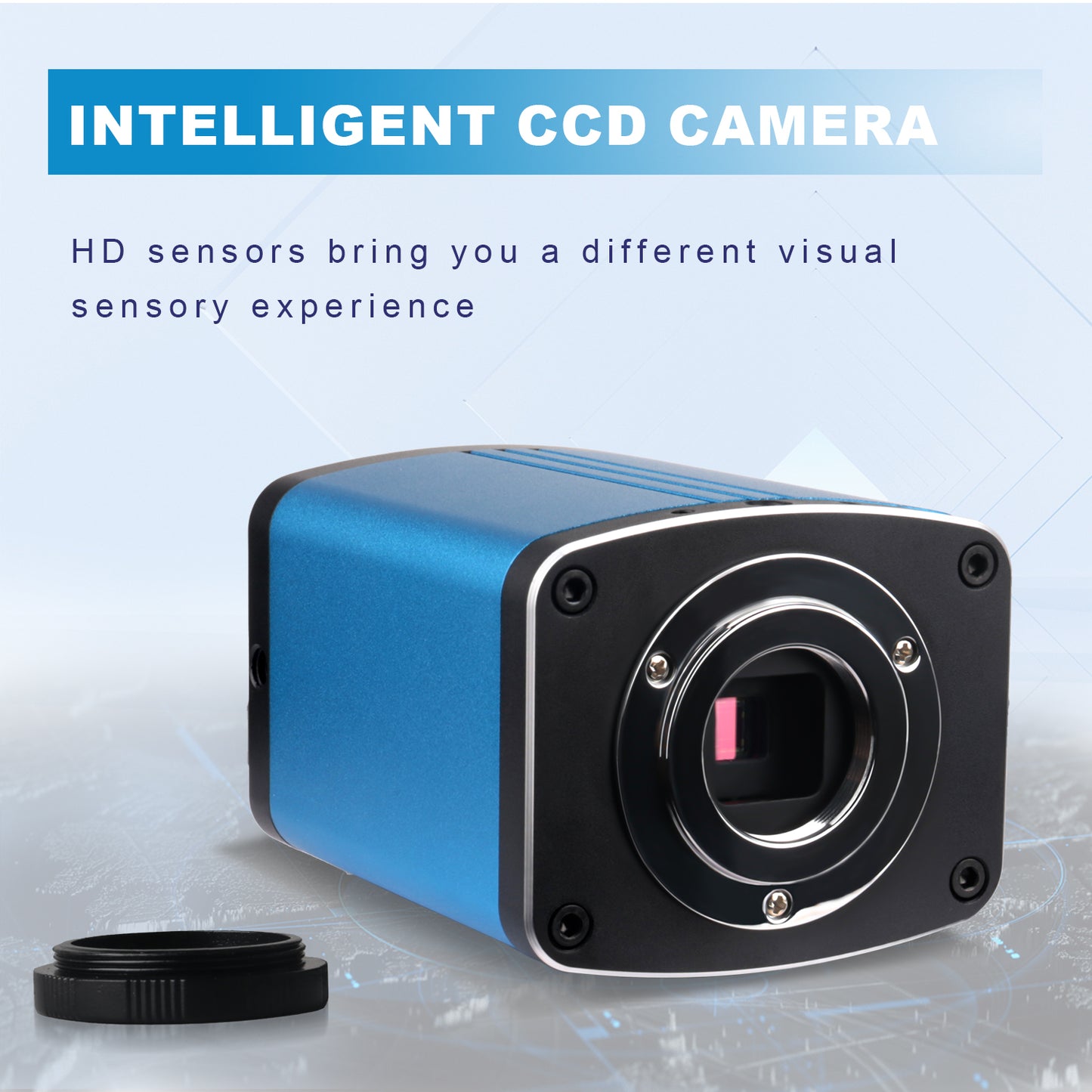 Auto focus industrial camera XZ5001 CCD lens ultra clear HDMI dual output capable of measuring and storing
