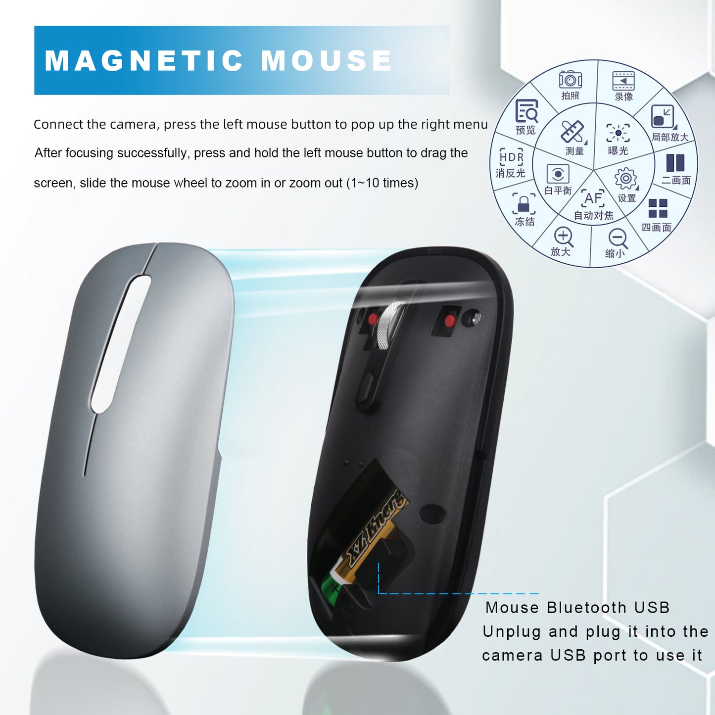 Auto focus industrial camera XZ5001 CCD lens ultra clear HDMI dual output capable of measuring and storing