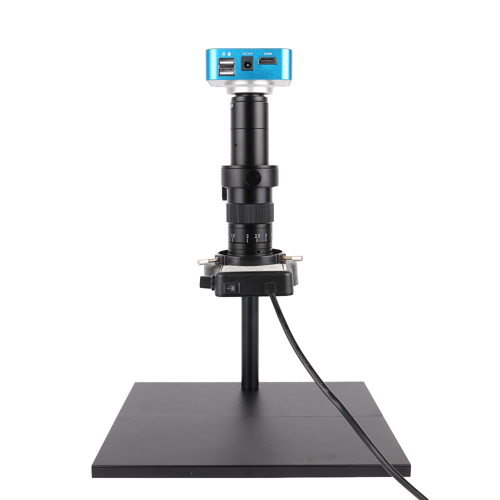 Z180X-XH3007 Digital Microscope, 180X Zoom, 48MP, HDMI USB U Disk, Mouse Control for Lab & Maintenance