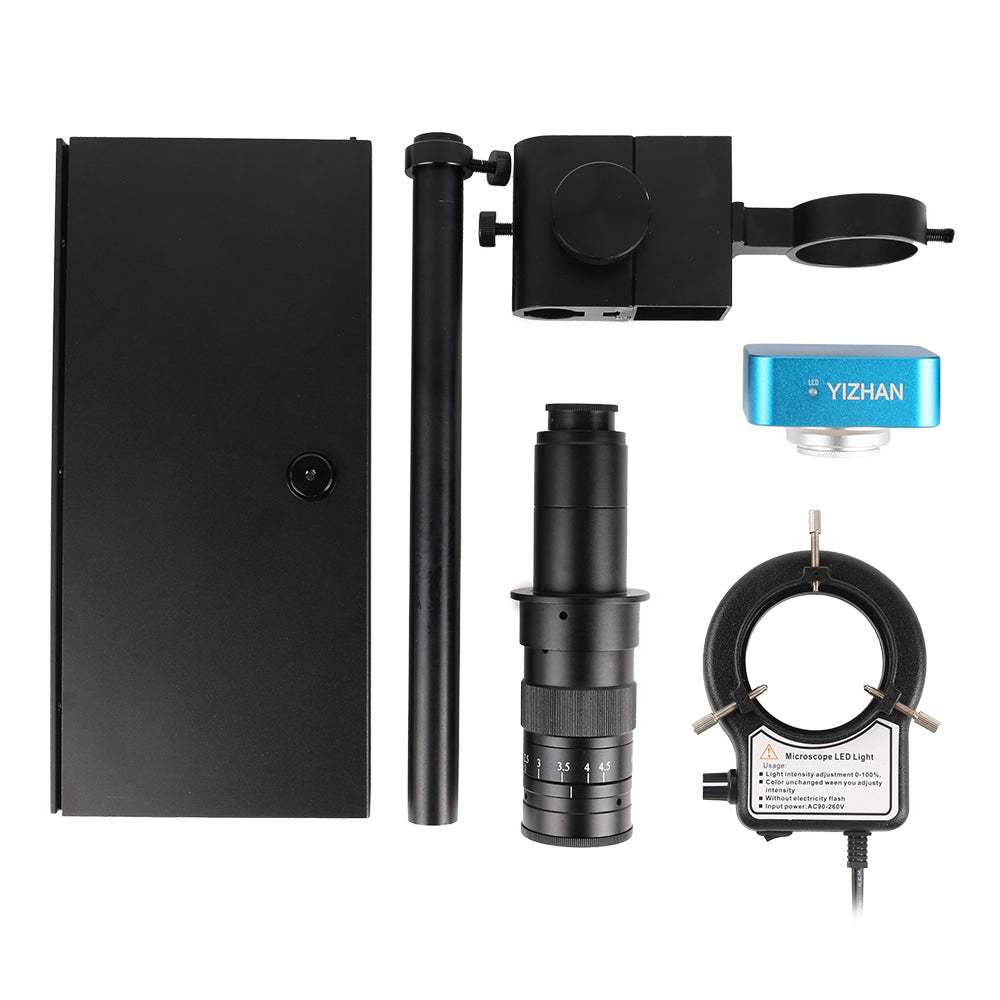 Z180X-XH3007 Digital Microscope, 180X Zoom, 48MP, HDMI USB U Disk, Mouse Control for Lab & Maintenance