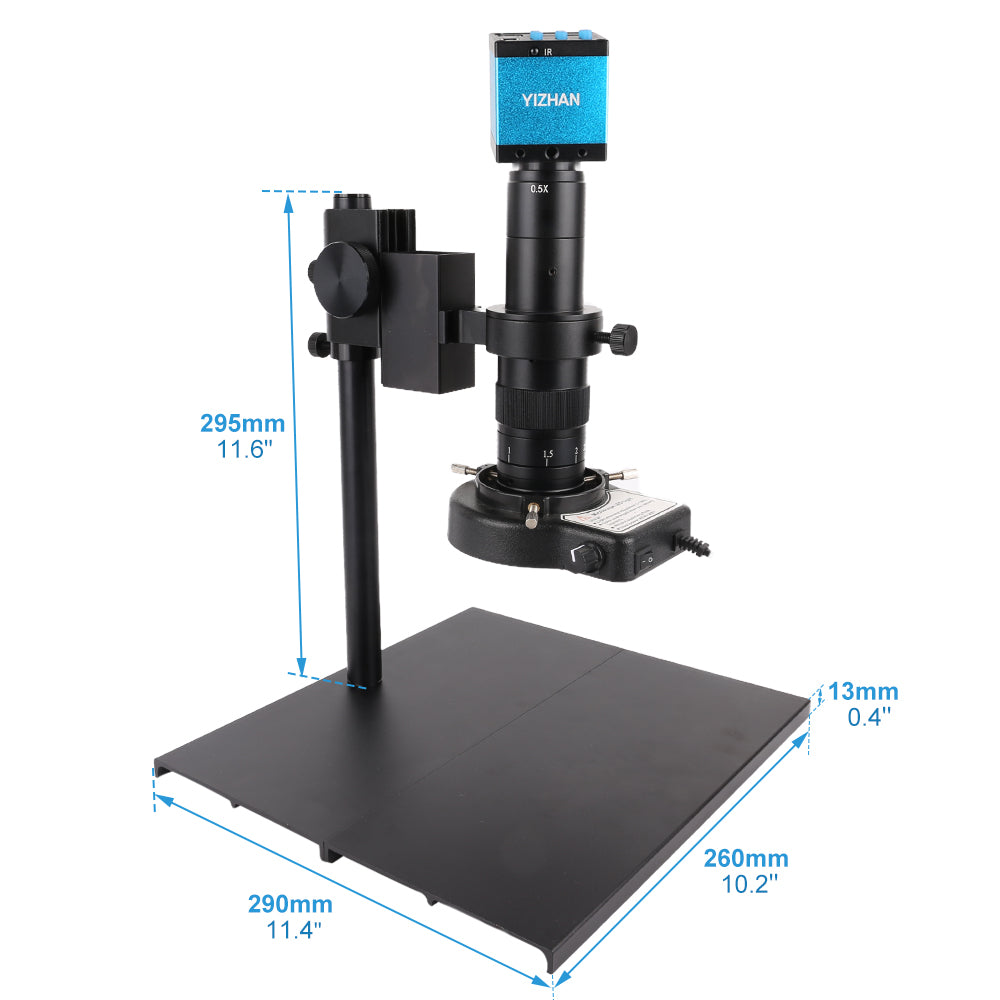 Z180X-XHU4001 Digital Microscope, 180X Zoom, 4K 48MP, HDMI USB TF, Remote Control for Lab Use