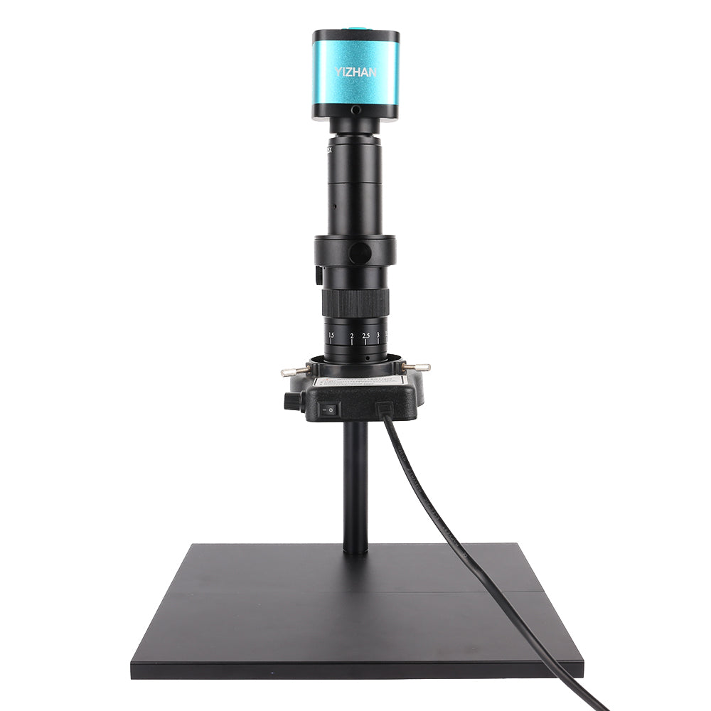 YIZHAN 48MP 4K Electronics Soldering Microscope 1080P HDMI Camera USB Software 1-180x Lens Stand