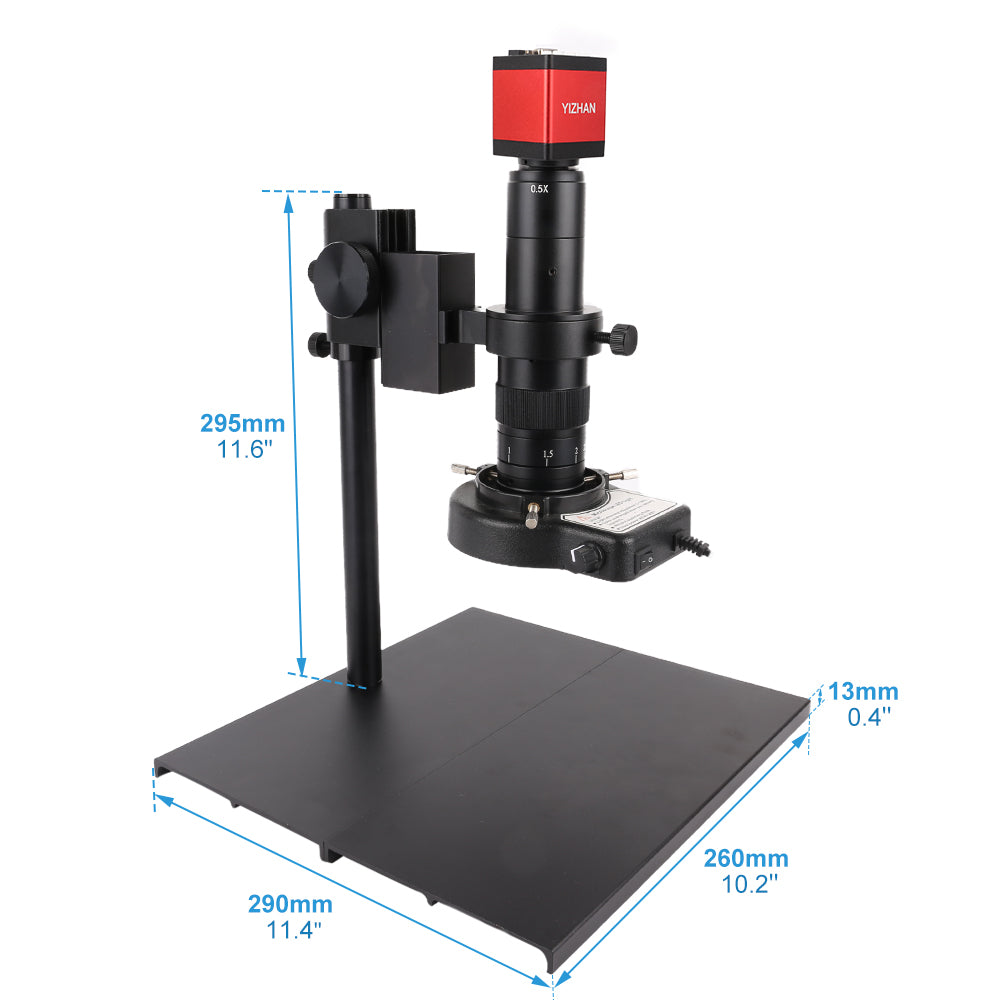 Z180X-XVH2003 Digital Microscope, 180X Zoom, 13MP, VGA Output with LED Light for Lab & Maintenance