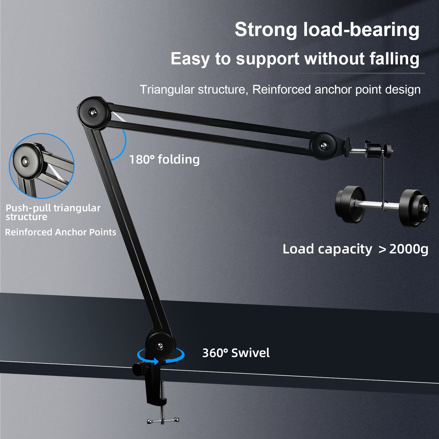 YIZHAN 48MP 4K Electronics Soldering Microscope 1080P HDMI Camera USB Software 1-150x Lens Foldable Stand