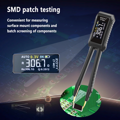 Probador de componentes LCR tipo pinzas, interfaz tipo C, carga, SMD, prueba de parches, capacitancia, resistencia, inductancia, diodo, zumbador, medidor LCR