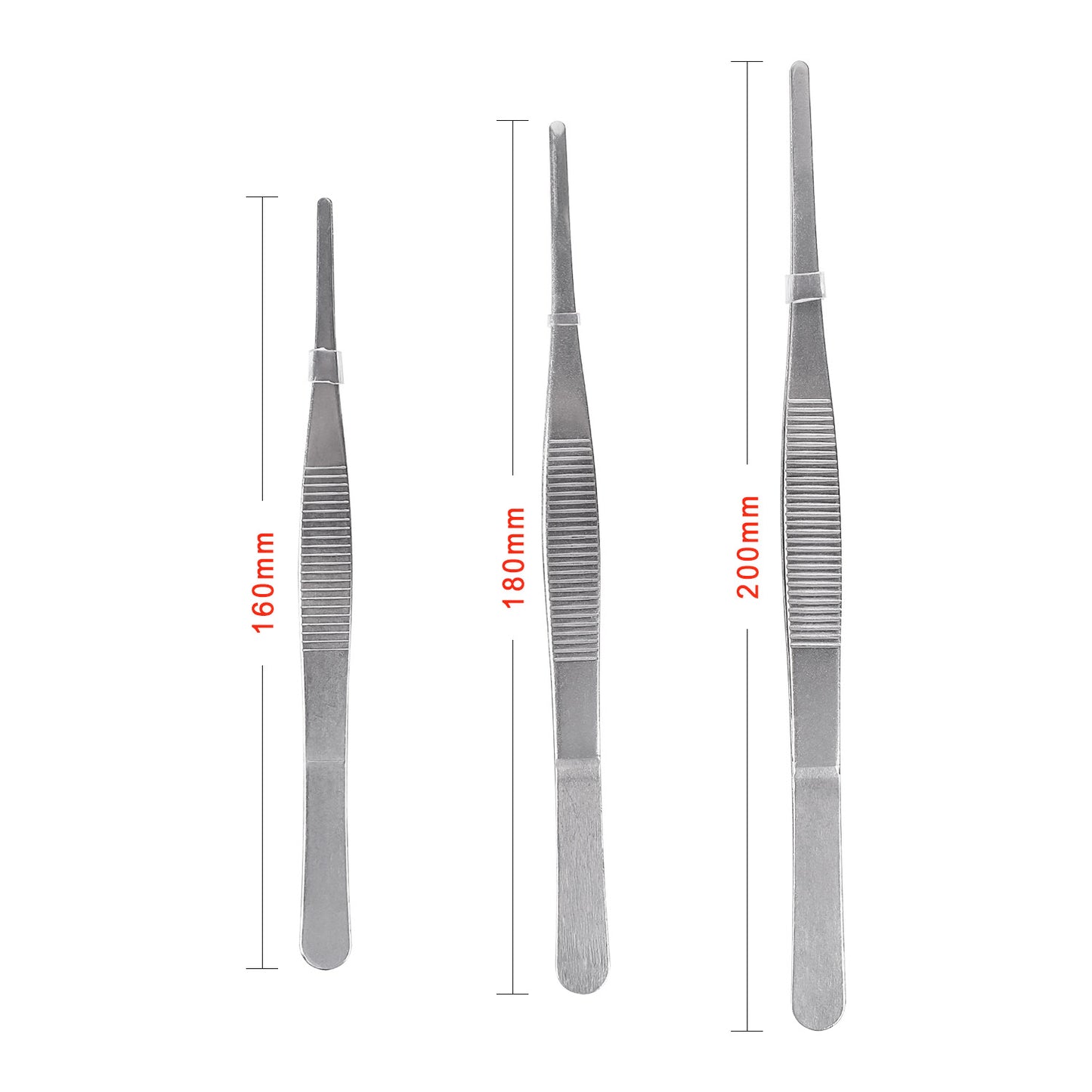 7-piece stainless steel tweezers set Non-slip Jewelry Clamp Medical Ear Wax Removal Forceps