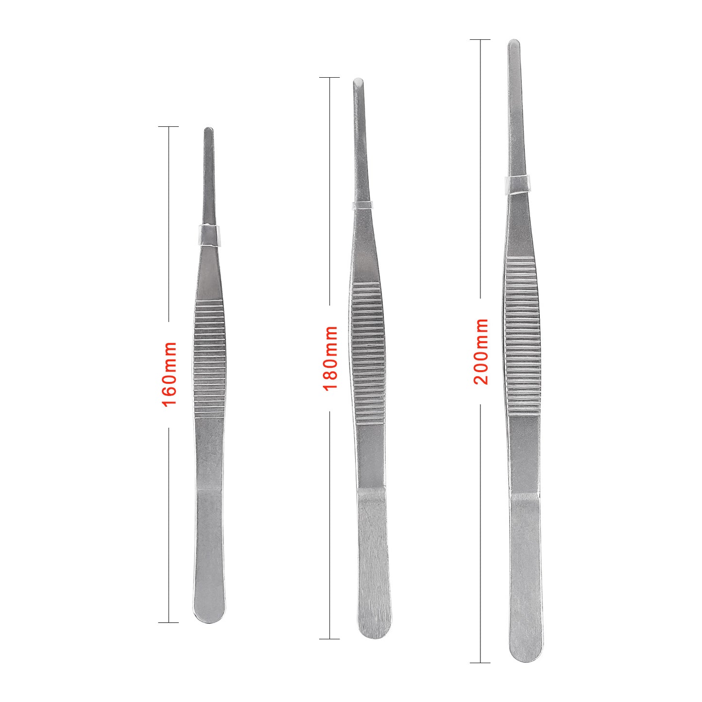 9-piece stainless steel tweezers set Non-slip Jewelry Clamp Medical Ear Wax Removal Forceps