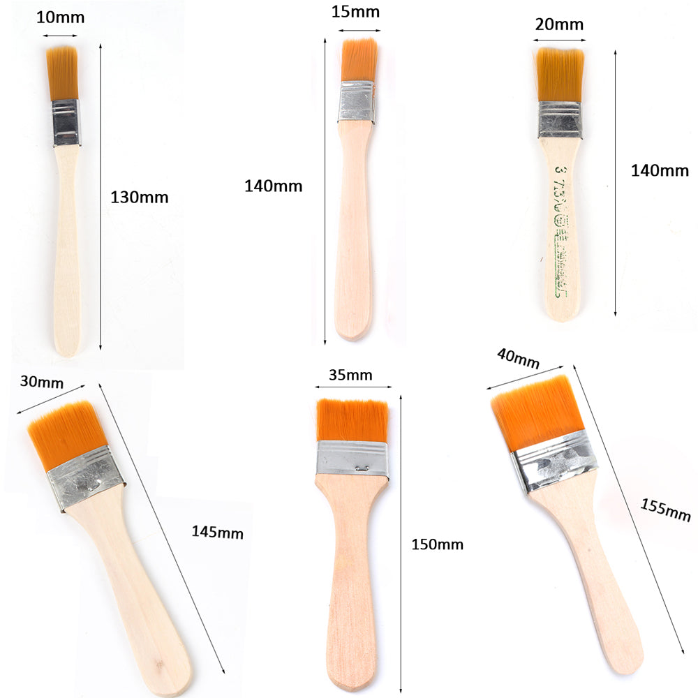 Yellow brushes set-12 pieces-High-quality for Mold treatment & Decoration construction