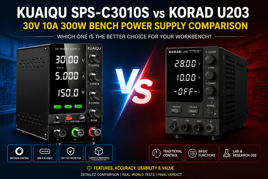 KUAIQU SPS-C3010S vs KORAD U203 | 30V 10A 300W Bench Power Supply ComparisonIntroduction