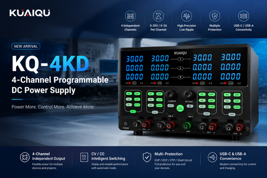 New Product Launch: KUAIQU KQ-4KD 4 Channel Programmable DC Power Supply