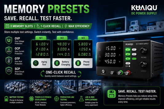 Memory Presets vs Traditional DC Power Supply: Why Engineers Need a Power Supply with Memory Storage