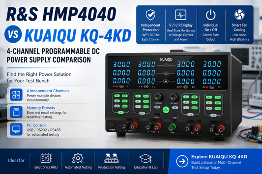 R&S HMP4040 vs KUAIQU KQ-4KD: A Practical 4-Channel Programmable DC Power Supply Comparison