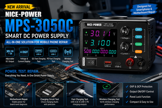 Best Smart DC Power Supply for Mobile Phone Repair: Meet the New KUAIQU MPS-305QC