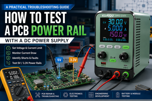 How to Test a PCB Power Rail with a DC Power Supply: A Practical Troubleshooting Guide