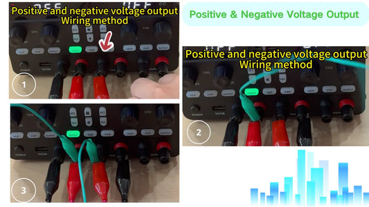 KUAIQU SPPS3010-2KD User Guide: How to  Output Positive and Negative Voltage？