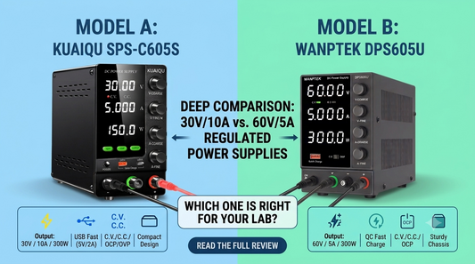 WANPTEK DPS605U vs KUAIQU SPS-C605S: Which 60V 5A DC Power Supply Is Better for Engineers?