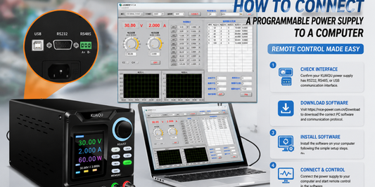 How to Connect a Programmable Power Supply to a Computer for Remote Control (KUAIQU Guide)