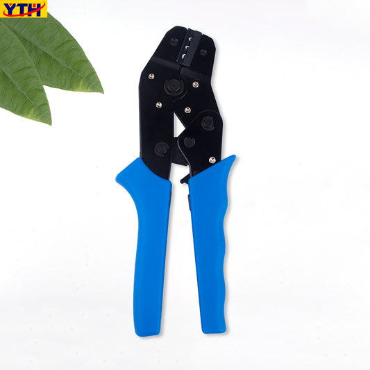 YTH-SN-02 Mini Crimping Pliers - 0.25-2.5mm² / 24-14AWG Non-Insulated Terminal Crimping Tool, European Style