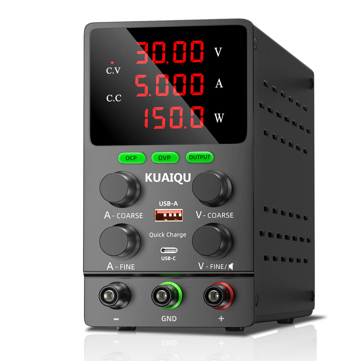 KUAIQU SPS3010S 30V 10A DC Power Supply for DC Motor, LED & Automotive Testing