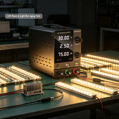 DC motor testing power supply, water pump burn-in tester, cooling fan current draw test, actuator durability power source