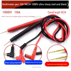 Sondes de test à pointe ultra-pointue 1000 V 10 A, fils PVC, pince multimètre universelle, sonde universelle, ligne de liaison de test 
