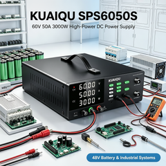 KUAIQU SPS6050S 60V 50A 3000W High-Power DC Power Supply for 48V Battery & Industrial Systems