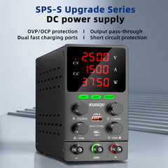 KUAIQU SPS305S 30V 5A DC Power Supply for Electronics Repair & PCB Testing