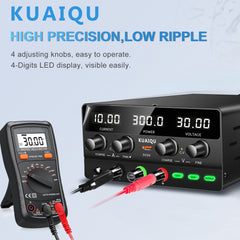 Fuente de alimentación de CC NICE-POWER SPS-H3010 de 30 V y 10 A con galvanoplastia y pantalla de cuatro dígitos en color negro para mantenimiento profesional.