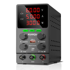 KUAIQU 30V 60V 120V Adjustable DC Power Supply with USB Quick Charge