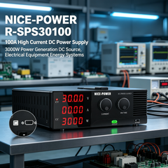 NICE-POWER R-SPS30100 100A High Current DC Power Supply, 3000W Power Generation DC Source, Electrical Equipment Energy Systems