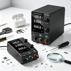30V 5A Adjustable DC Power Supply for Smartwatch & TWS Earbud Battery Activation — Encoder Knob Control