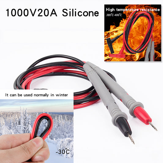 Test Leads 1000V 20A Silicone/normal optional Large-Tip Stable Grip universal Multimeter Accessories