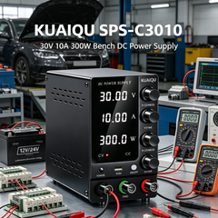 KUAIQU SPS-C3010 30V 10A 300W Bench DC Power Supply for Automotive Electronics Testing